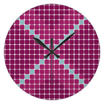 Abstract Squares Clock