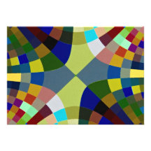 Abstract Stained glass Custom Invitation