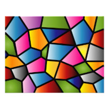 Abstract Stained Glass Invitation