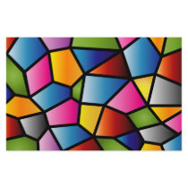 Abstract Stained Glass Stationary