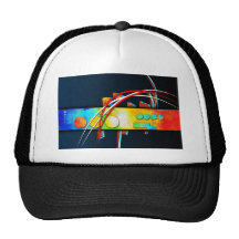 Abstract style 07 mesh hat