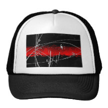 Abstract style 16 mesh hat