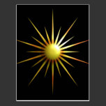 Abstract Sun Postcard postcards