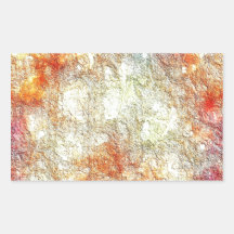 Abstract Sunny Warm Colours Rectangle Sticker