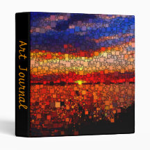 Abstract Sunset Binder