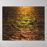 Abstract Sunset on Water Poster
