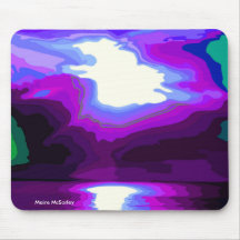 Abstract Sunset over Water Mouse Mat