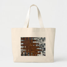 ABSTRACT SUNSHADE TOTE BAG