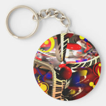 Abstract Surrealism Key Chain