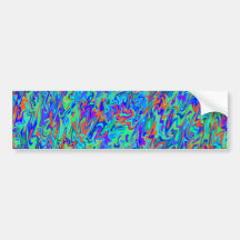 Abstract Swirl Bumper Stickers