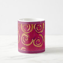 abstract swirl mug