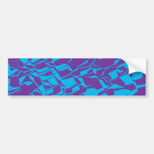 Abstract Swirl Splash Bumper Stickers
