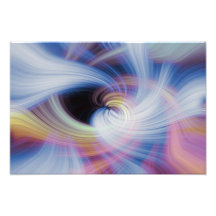 Abstract Swirls in Pink, Blue, and Orange Art Photo
