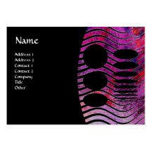 ABSTRACT TECHNO MONOGRAM BUSINESS CARDS