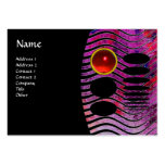 ABSTRACT TECHNO MONOGRAM red ruby Business Cards