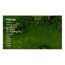 Abstract Textured green glass Business Card