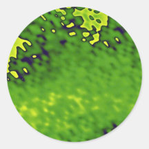 Abstract Textured green glass Stickers