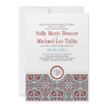 Abstract Tile Pattern Invitation