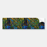 Abstract Tinfoil, lit by colour lamps Bumper Sticker