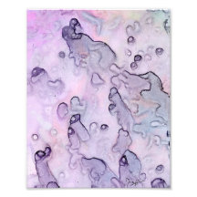 Abstract Traverlers - watercolor in lavender tones Photo Art