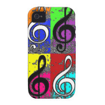 Abstract Treble Clef Case-Mate iPhone 4 Cover