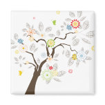 Abstract Tree Fridge Magnets