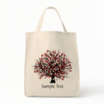Abstract Tree Hugger Grocery Bag