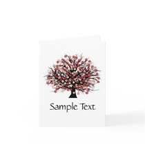 Abstract Tree Hugger Note Card