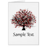 Abstract Tree Hugger Note Card