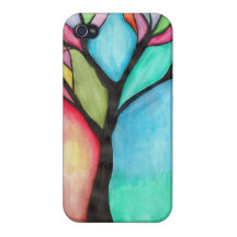 Abstract Tree iPhone 4 Case