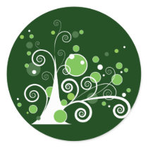 Abstract Tree Stickers