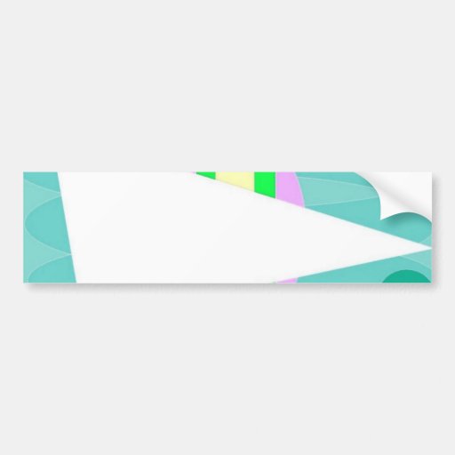 Abstract Triangle Bumper Sticker