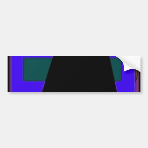 Abstract Triangle Bumper Sticker