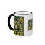 abstract trumpet player mugs