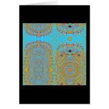 Abstract Twins Card