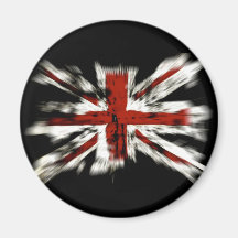 Abstract UK Flag Refrigerator Magnets
