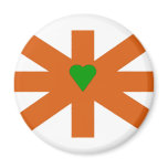 Abstract United Kingdom Flag Fridge Magnets