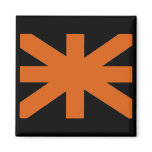 Abstract United Kingdom Flag Refrigerator Magnet