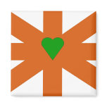 Abstract United Kingdom Flag Fridge Magnets