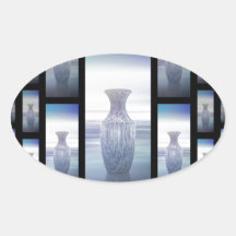 Abstract Vases Collage Stickers