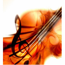 Abstract Violin Art Acrylic Cut Out