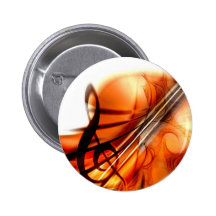 Abstract Violin Art Pins