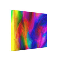 Abstract Water Colors Stretched Canvas Canvas Prints