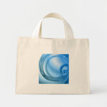 Abstract Water Swirl Textured Canvas Bag