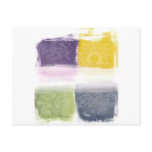 abstract watercolor post card