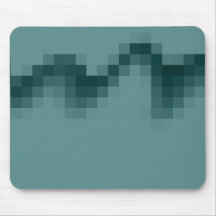 Abstract Wave of Squares Design in Green. Mousepad