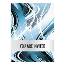 Abstract Waves Background Invitations