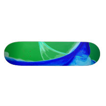Abstract Waves Skateboard