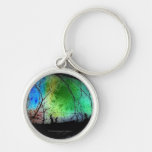 Abstract Woods Key Chain