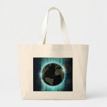 Abstract world globe space background bags